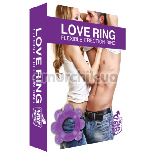 Эрекционное кольцо Love Ring Flexible Erection Ring, фиолетовое