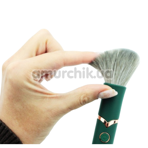 Кліторальний вібратор Makeup Brush Vibrator, зелений