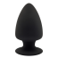Анальная пробка SilexD Premium Silicone Plug Model 1 Size M, черная - Фото №0