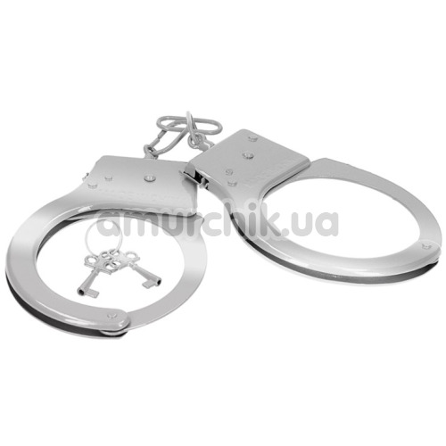 Наручники Shots Toys Metal Handcuffs, срібні - Фото №1