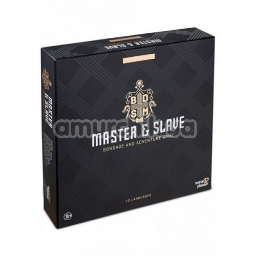 Бондажный набор + игра Master & Slave Bondage and Adventure Game, черный