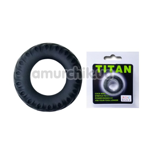 Ерекційне кільце Titan Cock Ring, чорне