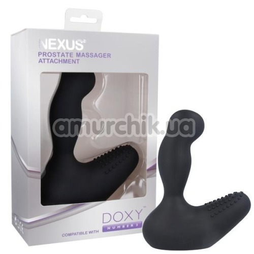 Стимулятор простати для чоловіків Nexus Prostate Massager Attachment Doxy Number 3, чорний