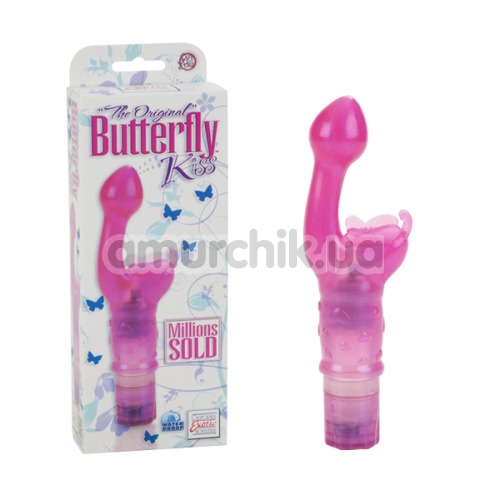 Вибратор клиторальный и точки G Butterfly Kiss, розовый