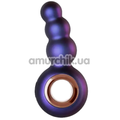 Анальная пробка с вибрацией Hueman Outer Space Vibrating Anal Plug, фиолетовая - Фото №1