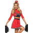 Костюм чирлидерши Leg Avenue Varsity Babe Cheerleader Costume, красный: топ + юбка + помпоны - Фото №2