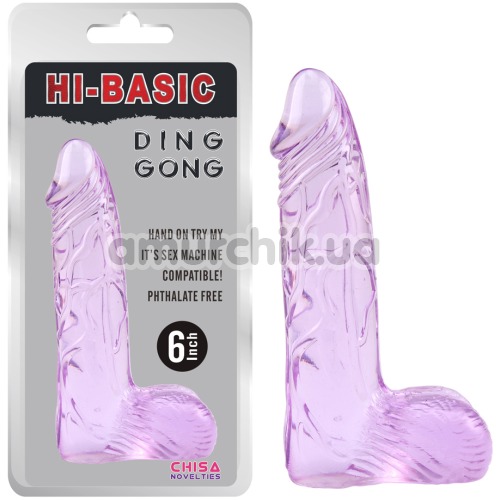 Фаллоимитатор Hi Basic Ding Dong 6, фиолетовый