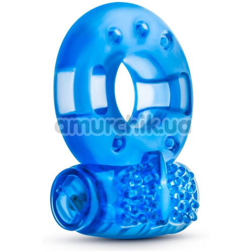 Виброкольцо для члена Stay Hard Reusable Cock Ring, синее