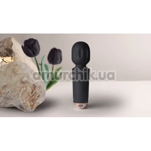 Універсальний вібромасажер Rocks-Off Black Tulip, чорний