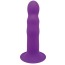 Фалоімітатор Solid Love Premium Silicone Ribbed Dildo, фіолетовий - Фото №1