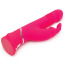 Вибратор с толчками Happy Rabbit Thrusting Vibrator, розовый - Фото №4