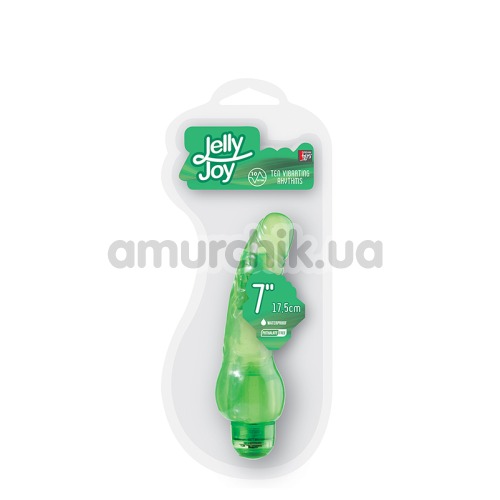 Вибратор Jelly Joy 20848, 17.5 см зеленый