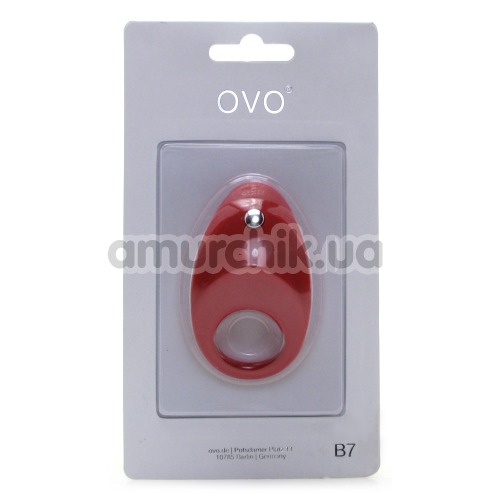 Виброкольцо OVO B7, красное