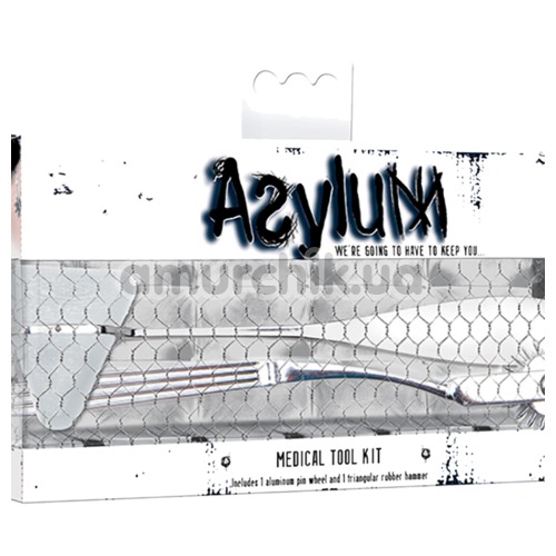 Набор из 2 предметов Asylum Medical Tool Kit, серебряный