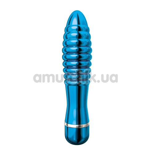 Вибратор Pure Aluminium Large, голубой - Фото №1
