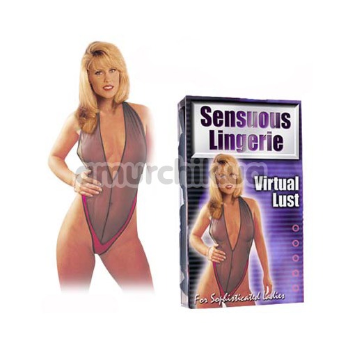 Боди Sensuous Lingerie Virtual Lust, черное
