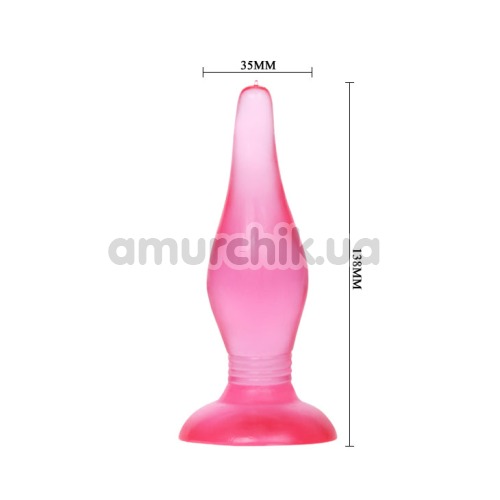 Анальная пробка Butt Plug, розовая