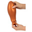 Анальна пробка Anos Giant Soft Butt Plug, помаранчева - Фото №4