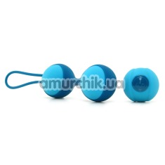 Вагінальні кульки Key Stella II Double Kegel Ball Set, блакитні - Фото №1