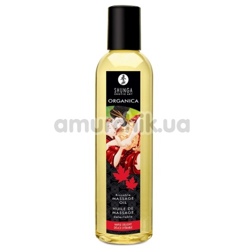 Массажное масло Shunga Organica Kissable Massage Oil Maple Delight - кленовый сироп, 250 мл