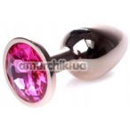 Анальна пробка з рожевим кристалом Exclusivity Jewellery RedGold Plug, золота - Фото №1