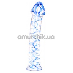 Фаллоимитатор Kinx Spiraled Ice G-Spot Dildo, голубой - Фото №1