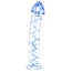 Фаллоимитатор Kinx Spiraled Ice G-Spot Dildo, голубой - Фото №0