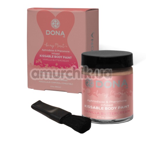 Крем-краска для тела Dona Kissable Body Paint Vanilla Buttercream - ваниль, 60 мл