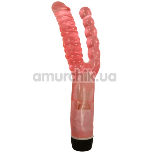 Анально-вагинальный вибратор Dual Gems розовый - Фото №1