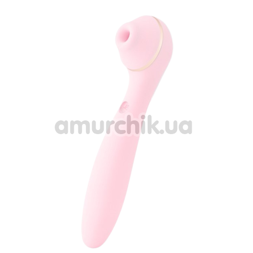 Симулятор орального секса для женщин с вибрацией и подогревом KissToy Polly Max, розовый - Фото №1