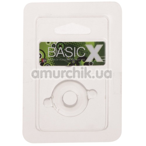 Эрекционное кольцо BasicX 0.5 inch, прозрачное