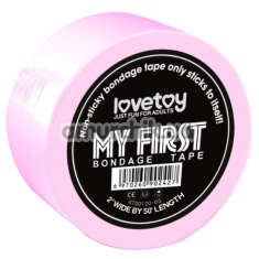 Бондажна стрічка My First Pleasure Tape 15 м, світло-рожева - Фото №1
