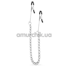 Зажимы для сосков Easy Toys Nipple Clamps 32 cm Chain, серебряные - Фото №1