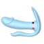Анально-вагинально-клиторальный вибратор Cat Tirple, голубой - Фото №4