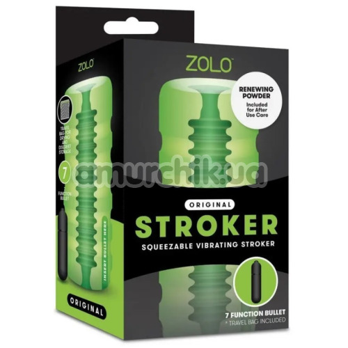 Мастурбатор з вібрацією Zolo - Original Stroker Squeezable Vibrating Stroker
