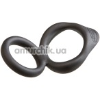 Эрекционное кольцо Malesation Force Cock & Ball Ring, чёрное - Фото №1