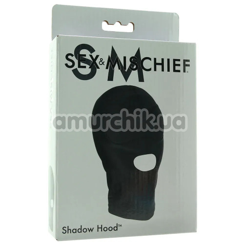 Маска Sex & Mischief Shadow с открытым ртом, черная