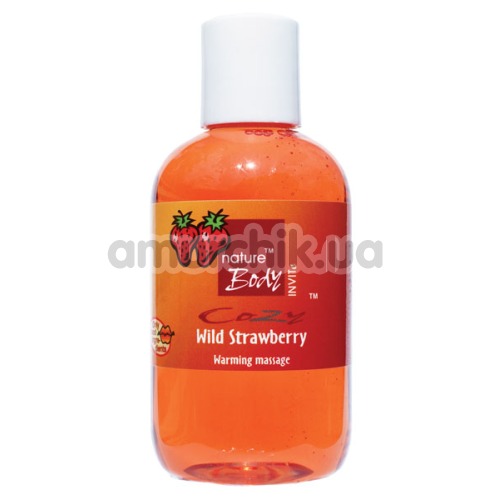 Масажна олія Nature Body Cozy Strawberry Warming Massage Oil - полуниця, 100 мл
