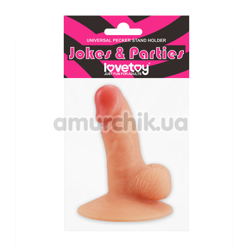 Підставка для телефону у вигляді члена LoveToy Jokes&Parties Universal Pecker Stand Holder, тілесна