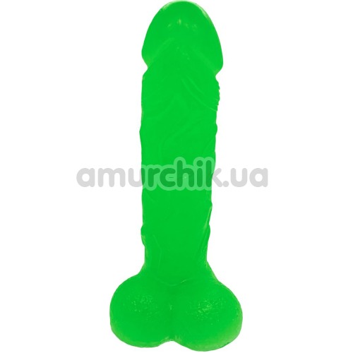 Мыло в виде пениса с присоской Чистий Кайф L, зеленое