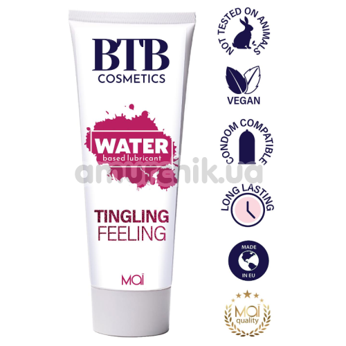 Лубрикант с эффектом вибрации BTB Cosmetics Water Based Lubricant XXL Tingling Feeling, 100 мл