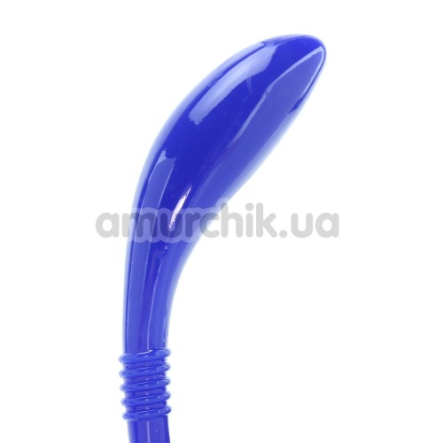 Стимулятор простати для чоловіків Apollo Curved Prostate Probe, синій