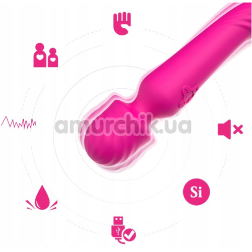 Универсальный вибромассажер с подогревом Rabbit Massager, розовый