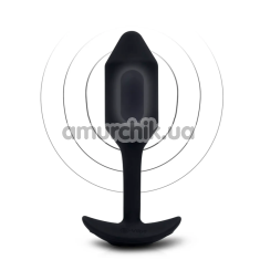 Анальная пробка с вибрацией B-Vibe Vibrating Snug Plug 2, чёрная - Фото №1