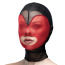 Маска Feral Feelings Hearts Mask - відкритий рот, чорно-червона - Фото №1