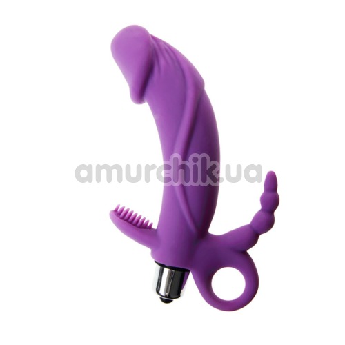 Анально-вагинально-клиторальный вибратор Fabulous Lover, фиолетовый - Фото №1