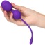 Вагінальні кульки з вібрацією Rechargeable Dual Kegel, фіолетові - Фото №3