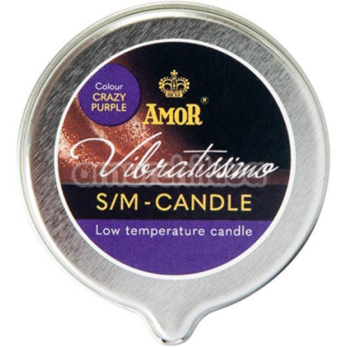 Свічка Amor Vibratissimo S / M Candle Crazy Purple, 50 мл