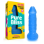 Мило у вигляді пеніса з присоскою Pure Bliss Mini, синє - Фото №4