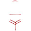 Комплект Cottelli Lingerie Lace Set червоний: бюстгальтер + трусики-стрінги - Фото №6